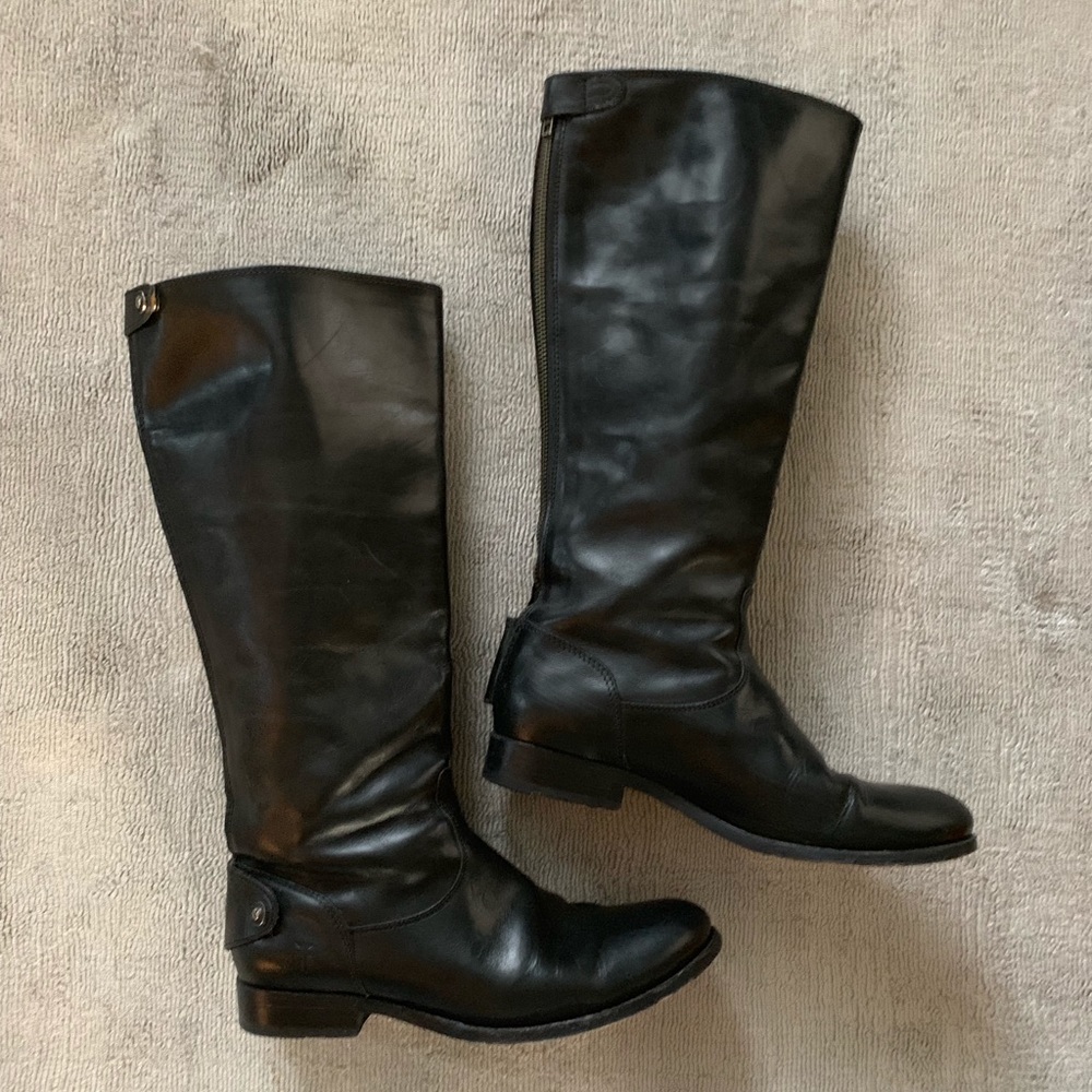 Frye Melissa Button Back Zip Tall Boots